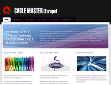 Tablet Screenshot of cablemaster-europe.com